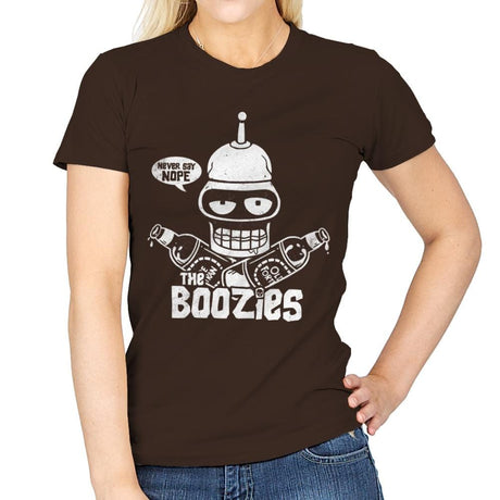 The Boozies - Womens T-Shirts RIPT Apparel Small / Dark Chocolate
