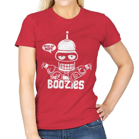 The Boozies - Womens T-Shirts RIPT Apparel Small / Red