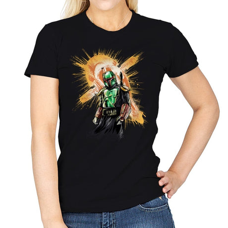 The Bounty Hunter Rises - Womens T-Shirts RIPT Apparel Small / Black