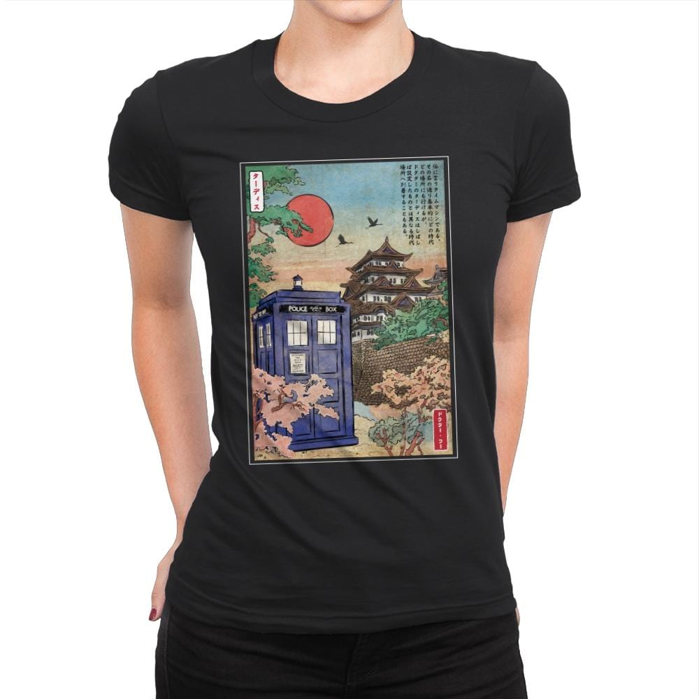 The Box in Japan - Womens Premium T-Shirts RIPT Apparel Small / Black