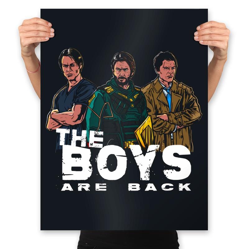 The Boys are Back - Prints Posters RIPT Apparel 18x24 / Black