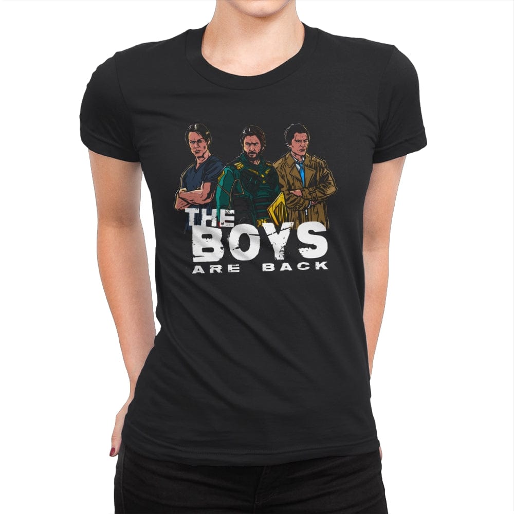 The Boys are Back - Womens Premium T-Shirts RIPT Apparel Small / Black