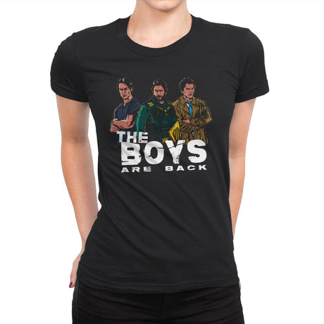 The Boys are Back - Womens Premium T-Shirts RIPT Apparel Small / Black