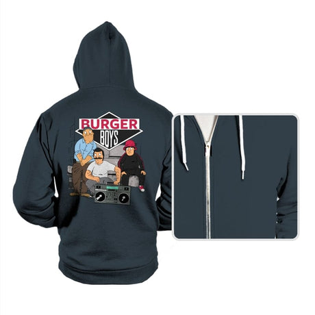 The Burger Boys - Hoodies Hoodies RIPT Apparel Small / Dark Gray