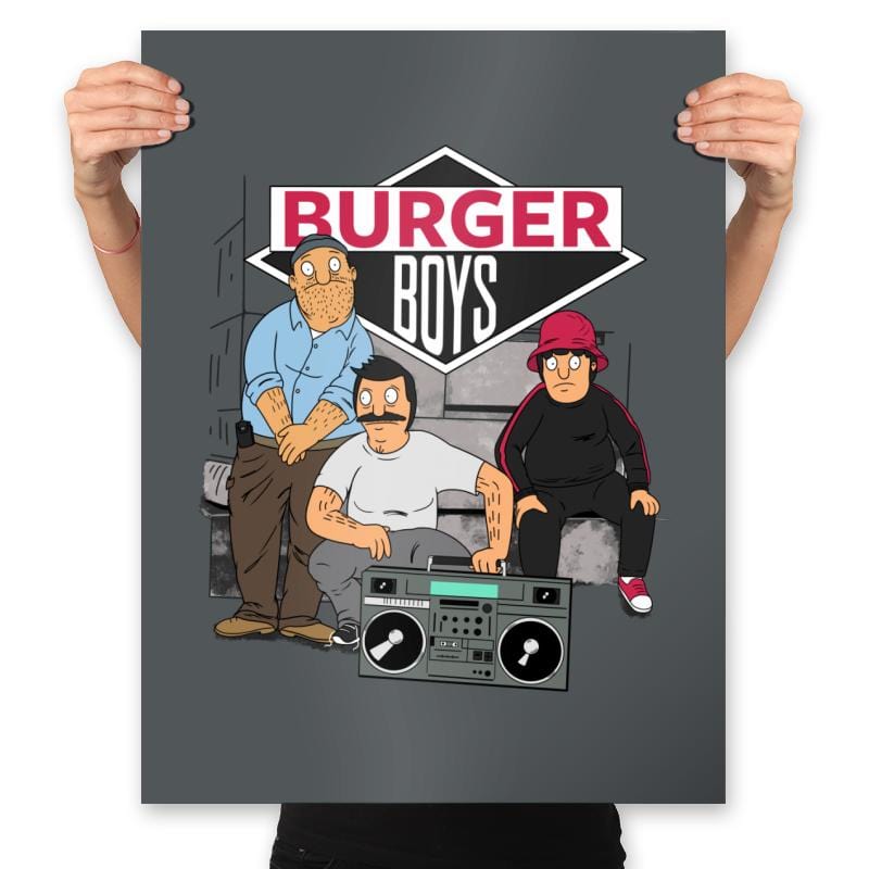 The Burger Boys - Prints Posters RIPT Apparel 18x24 / Charcoal