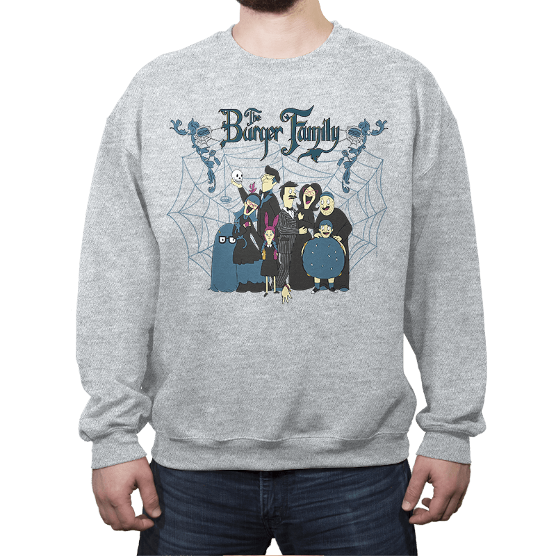 The Burger Family - Crew Neck Sweatshirt Crew Neck Sweatshirt RIPT Apparel