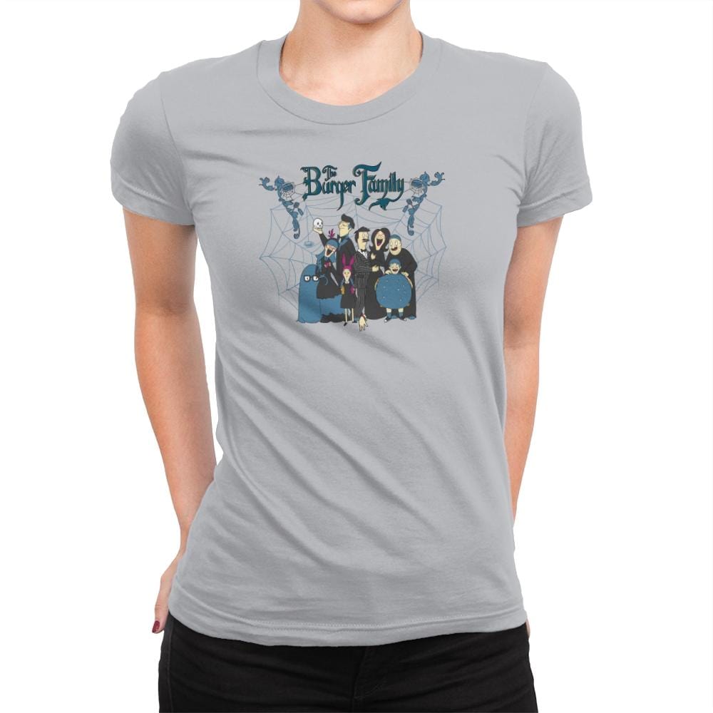 The Burger Family Exclusive - Womens Premium T-Shirts RIPT Apparel 3x-large / Silver