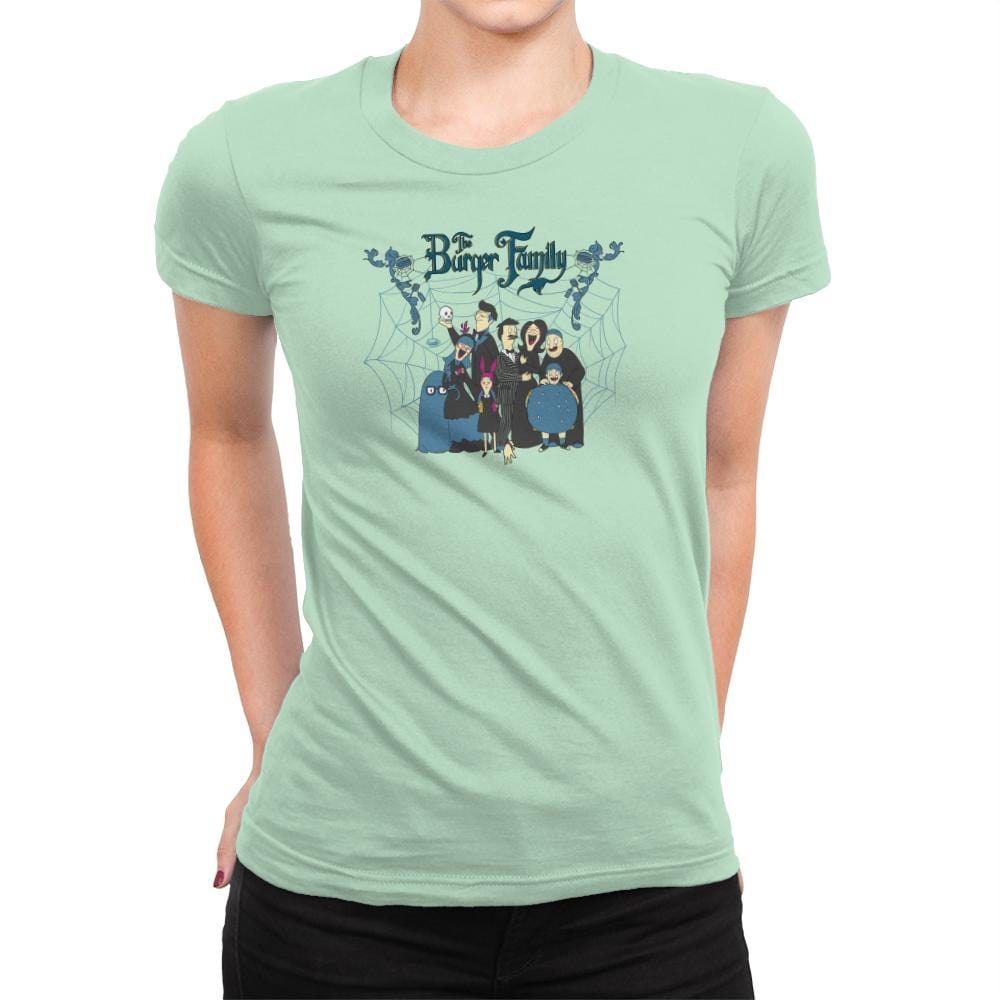 The Burger Family Exclusive - Womens Premium T-Shirts RIPT Apparel Small / Mint