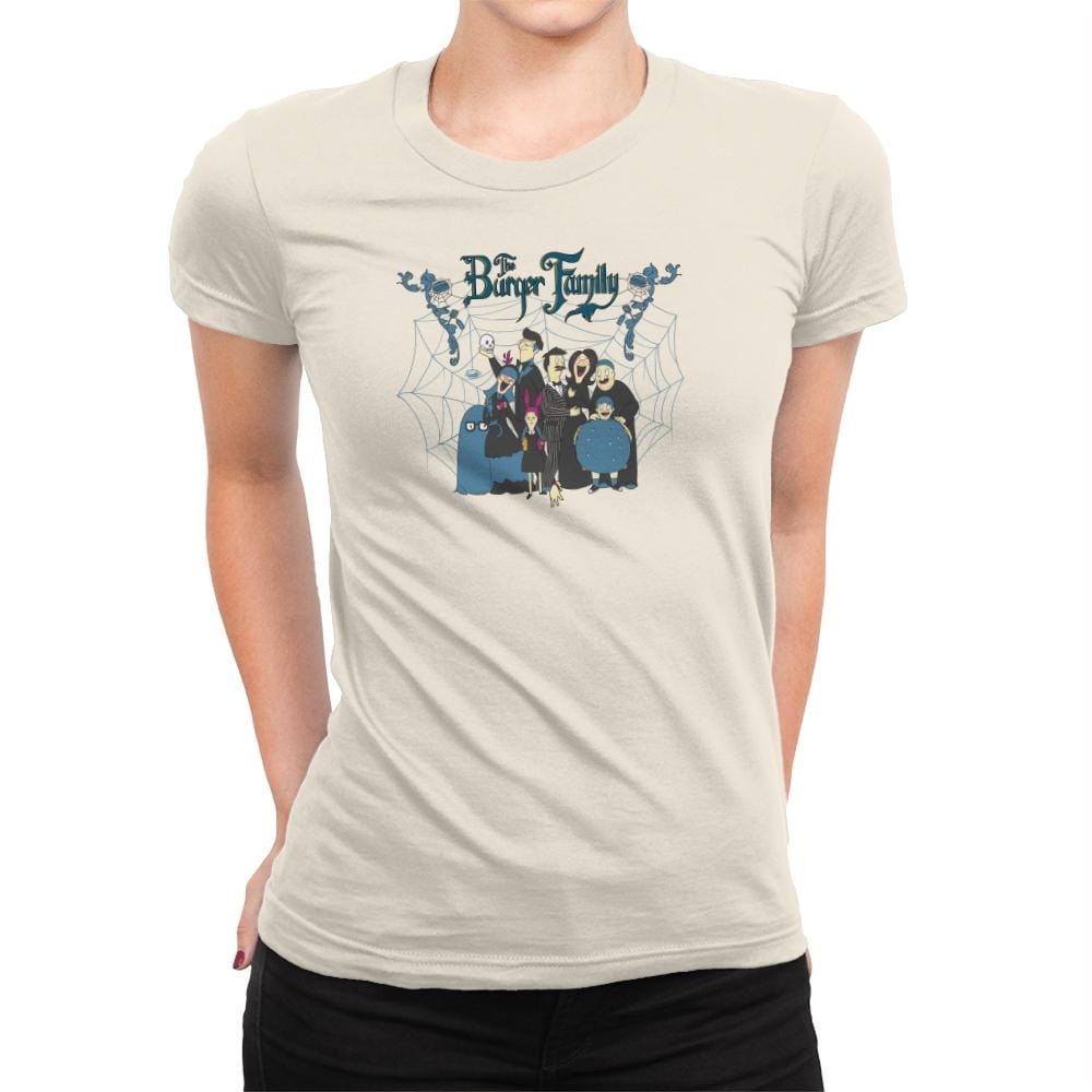 The Burger Family Exclusive - Womens Premium T-Shirts RIPT Apparel Small / Natural