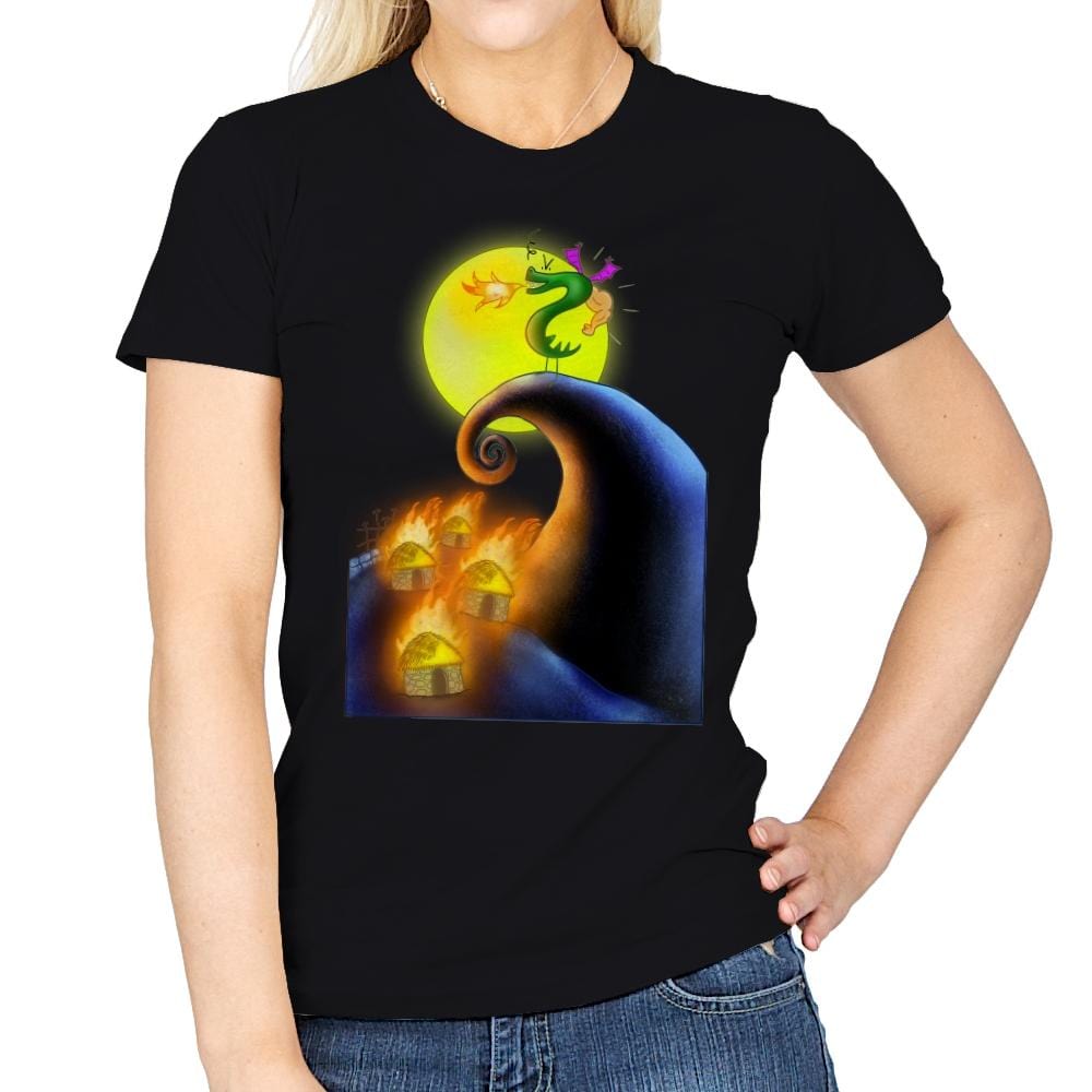 The Burnination Before Christmas - Womens T-Shirts RIPT Apparel Small / Black