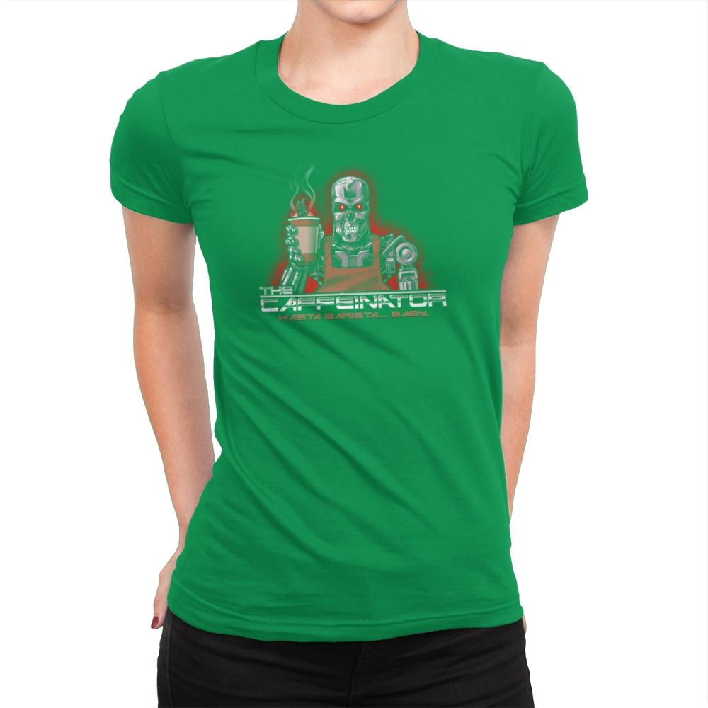 The Caffeinator Exclusive - Womens Premium T-Shirts RIPT Apparel Small / Kelly Green