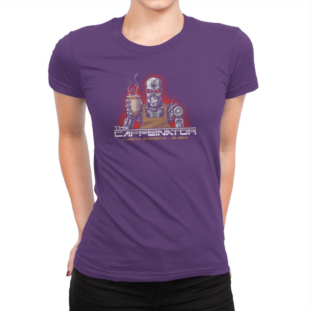 The Caffeinator Exclusive - Womens Premium T-Shirts RIPT Apparel Small / Purple Rush