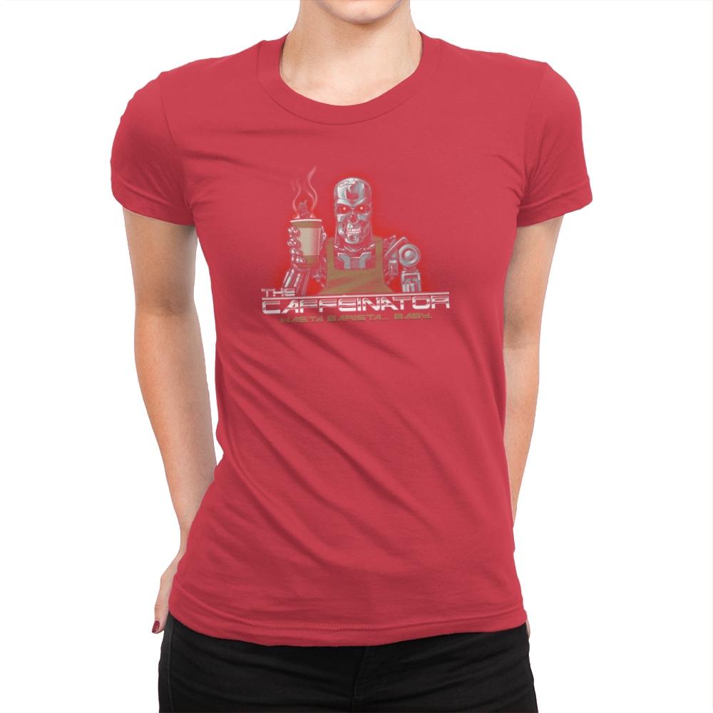 The Caffeinator Exclusive - Womens Premium T-Shirts RIPT Apparel Small / Red