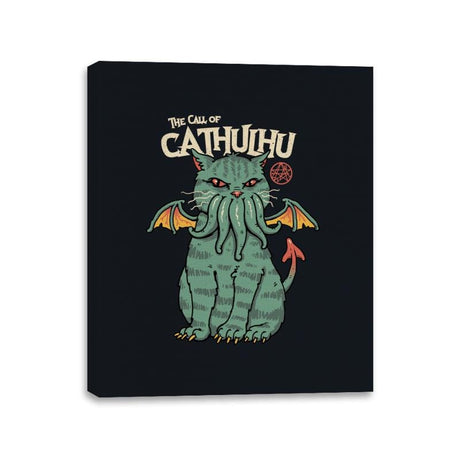 The Call of Cathulhu - Canvas Wraps Canvas Wraps RIPT Apparel 11x14 / Black
