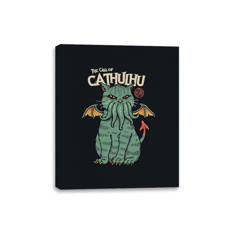 The Call of Cathulhu - Canvas Wraps Canvas Wraps RIPT Apparel 8x10 / Black