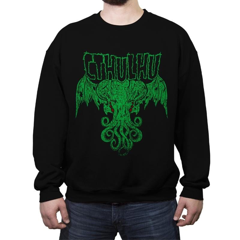 The Call of Metal - Crew Neck Sweatshirt Crew Neck Sweatshirt RIPT Apparel Small / Black