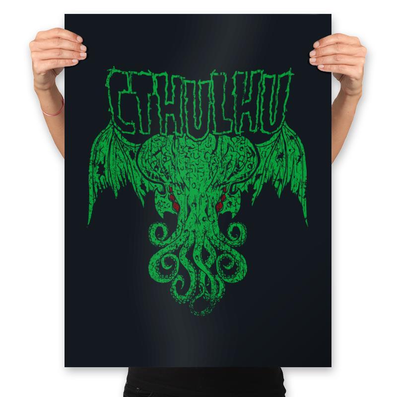 The Call of Metal - Prints Posters RIPT Apparel 18x24 / Black