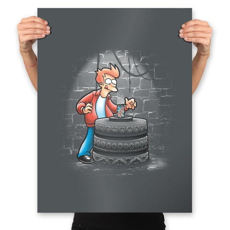 The Can - Prints Posters RIPT Apparel 18x24 / Charcoal
