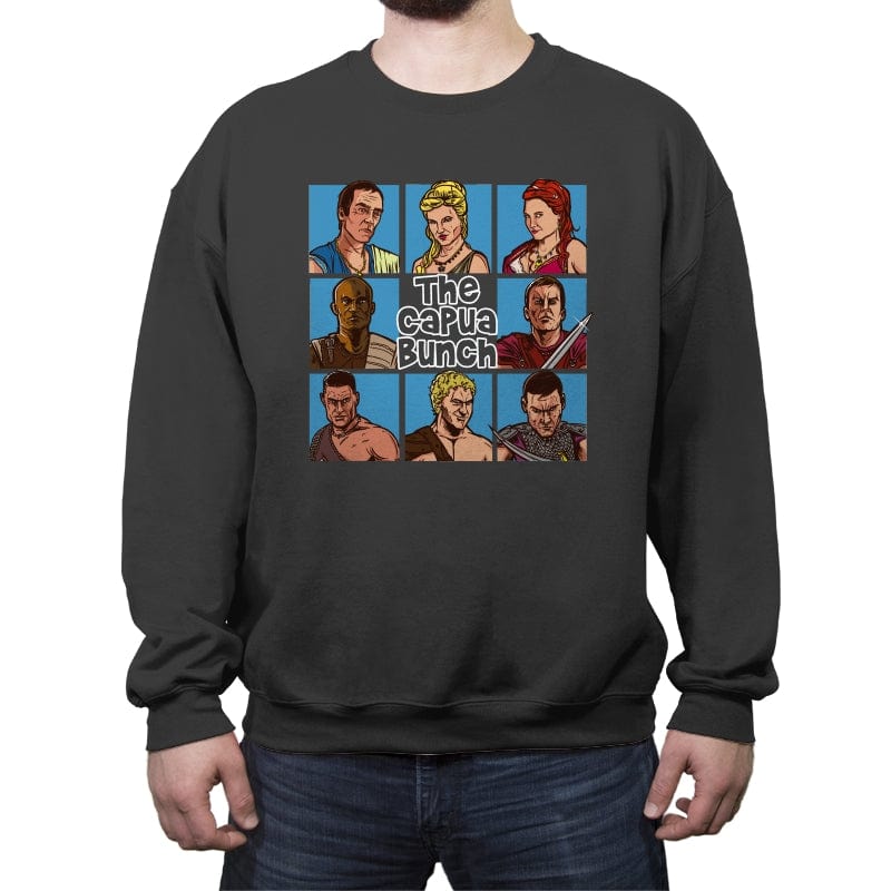 The Capua Bunch - Crew Neck Sweatshirt Crew Neck Sweatshirt RIPT Apparel Small / Charcoal