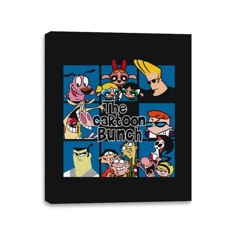 The Cartoon Bunch - Canvas Wraps Canvas Wraps RIPT Apparel 11x14 / Black