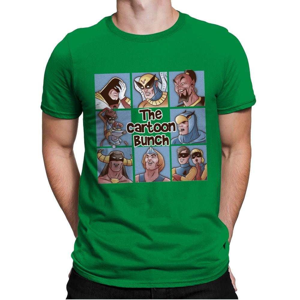 The Cartoon Bunch - Mens Premium T-Shirts RIPT Apparel Small / Kelly