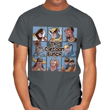 The Cartoon Bunch - Mens T-Shirts RIPT Apparel Small / Charcoal
