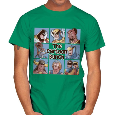 The Cartoon Bunch - Mens T-Shirts RIPT Apparel Small / Kelly