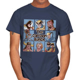 The Cartoon Bunch - Mens T-Shirts RIPT Apparel Small / Navy