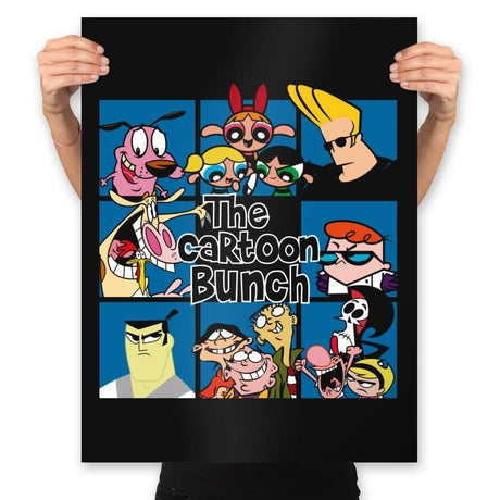 The Cartoon Bunch - Prints Posters RIPT Apparel 18x24 / Black