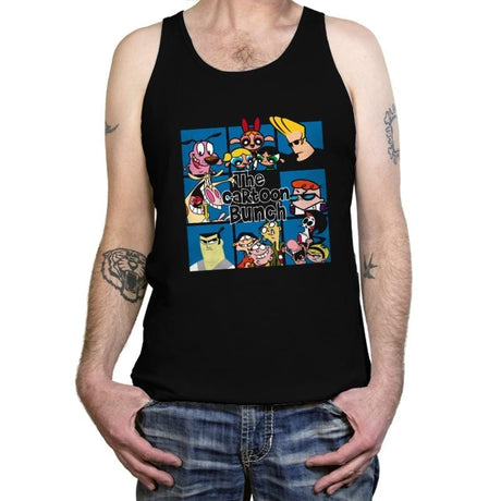 The Cartoon Bunch - Tanktop Tanktop RIPT Apparel X-Small / Black