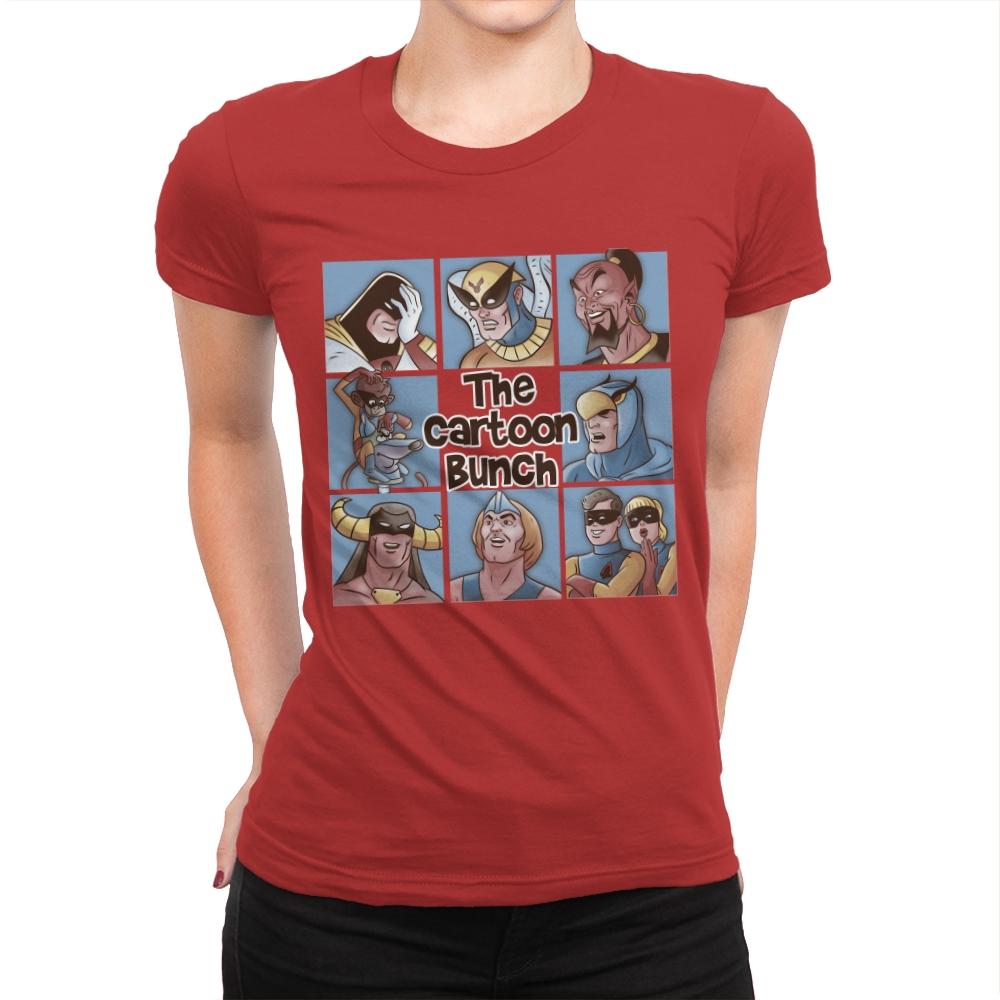 The Cartoon Bunch - Womens Premium T-Shirts RIPT Apparel Small / Red
