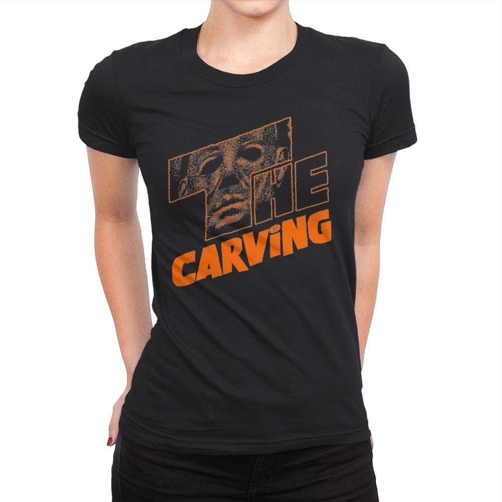 The Carving - Womens Premium T-Shirts RIPT Apparel Small / Black