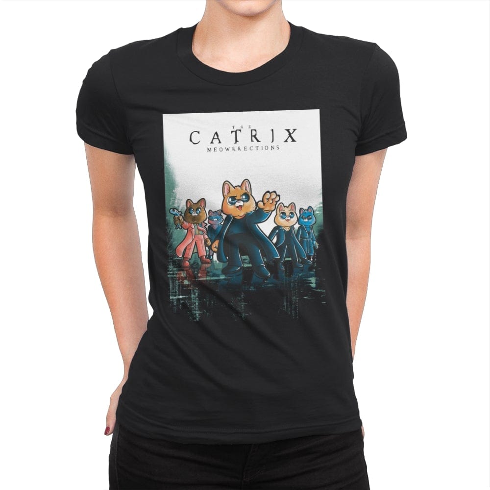 The Catrix - Womens Premium T-Shirts RIPT Apparel Small / Black