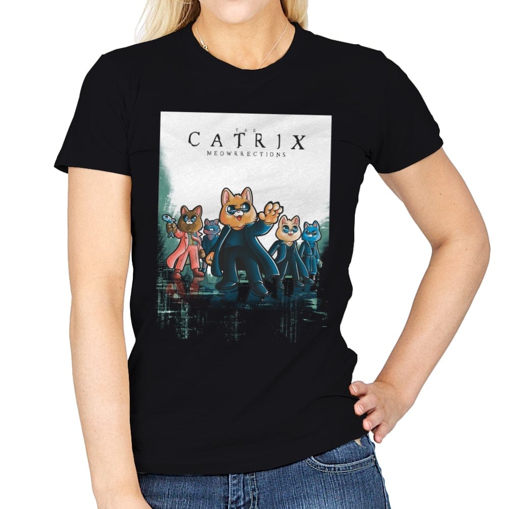 The Catrix - Womens T-Shirts RIPT Apparel Small / Black