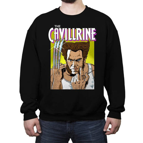 The Cavillrine - Crew Neck Sweatshirt Crew Neck Sweatshirt RIPT Apparel Small / Black