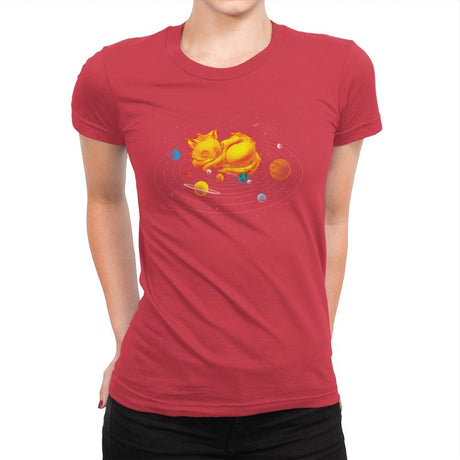 The Center of My Universe - Womens Premium T-Shirts RIPT Apparel Small / Red