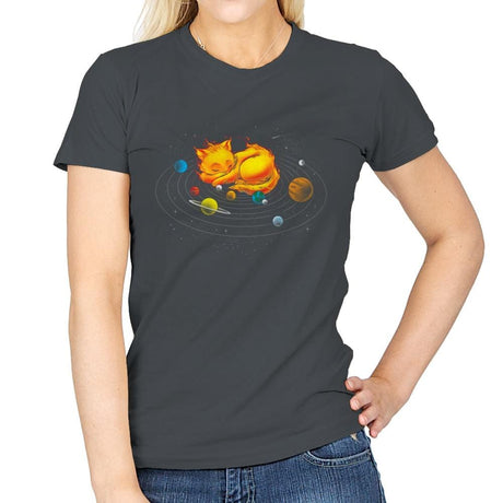 The Center of My Universe - Womens T-Shirts RIPT Apparel Small / Charcoal