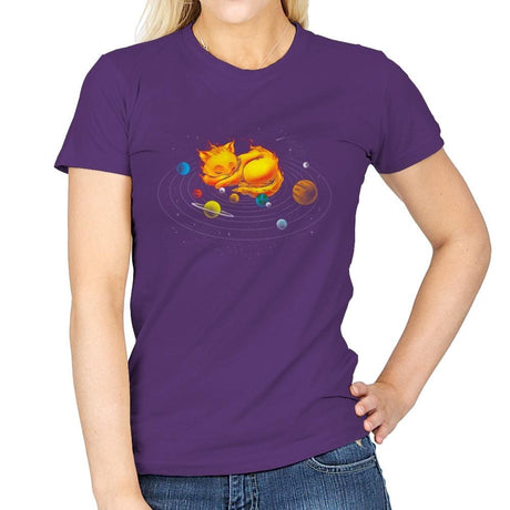 The Center of My Universe - Womens T-Shirts RIPT Apparel Small / Purple