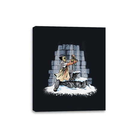 The Chainsaw in the Stone - Canvas Wraps Canvas Wraps RIPT Apparel 8x10 / Black