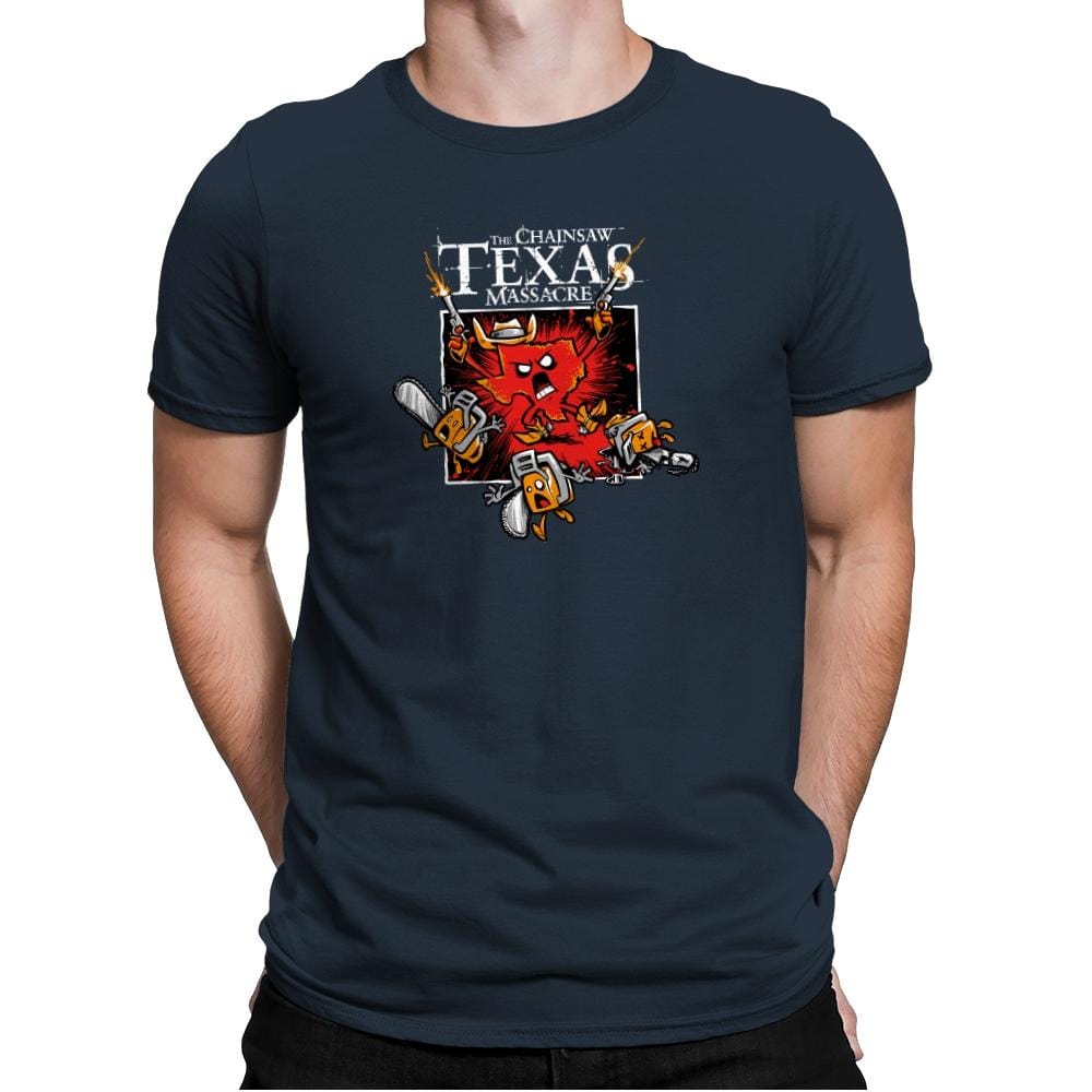 The Chainsaw Texas Massacre Exclusive - Mens Premium T-Shirts RIPT Apparel Small / Indigo