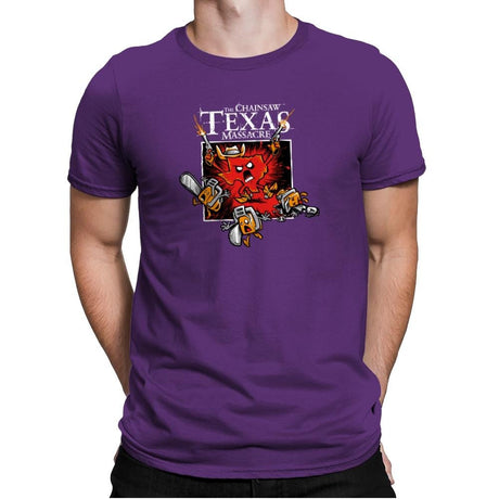 The Chainsaw Texas Massacre Exclusive - Mens Premium T-Shirts RIPT Apparel Small / Purple Rush