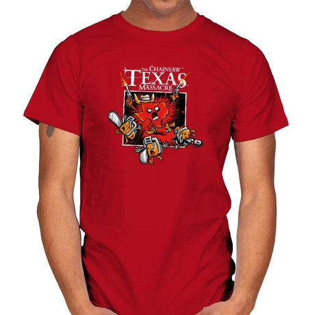 The Chainsaw Texas Massacre Exclusive - Mens T-Shirts RIPT Apparel Small / Red