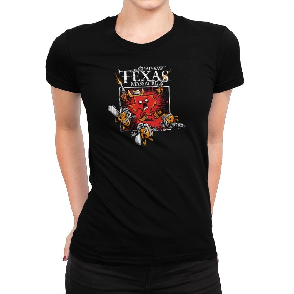 The Chainsaw Texas Massacre Exclusive - Womens Premium T-Shirts RIPT Apparel Small / Indigo