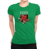 The Chainsaw Texas Massacre Exclusive - Womens Premium T-Shirts RIPT Apparel Small / Kelly Green