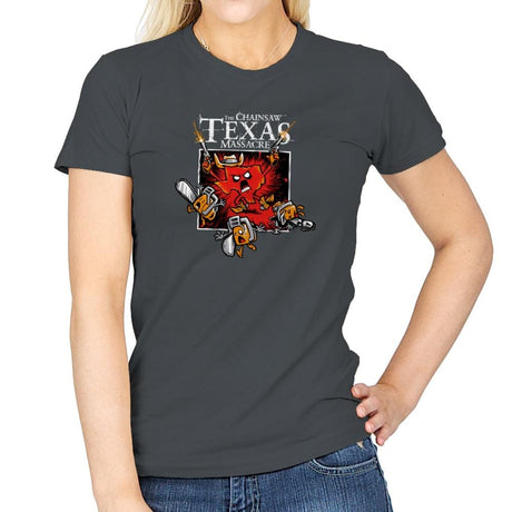 The Chainsaw Texas Massacre Exclusive - Womens T-Shirts RIPT Apparel 3x-large / Charcoal