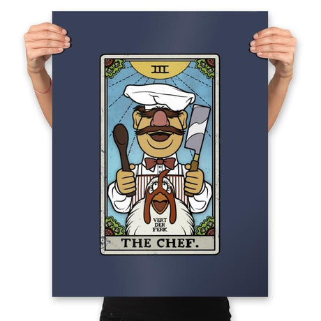 The Chef - Prints Posters RIPT Apparel 18x24 / Navy