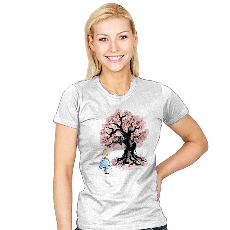 The Cheshire's Tree Sumi-e - Womens T-Shirts RIPT Apparel