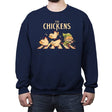 The Chickens - Crew Neck Sweatshirt Crew Neck Sweatshirt RIPT Apparel Small / Navy