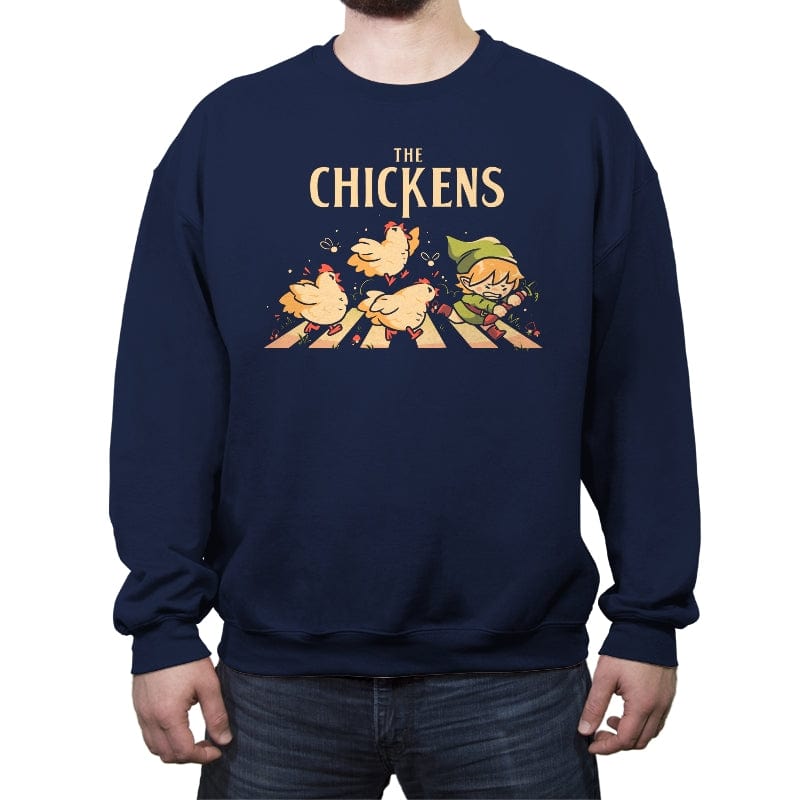 The Chickens - Crew Neck Sweatshirt Crew Neck Sweatshirt RIPT Apparel Small / Navy