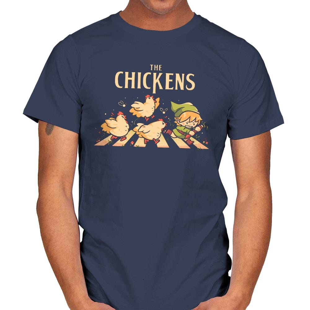 The Chickens - Mens T-Shirts RIPT Apparel Small / Navy